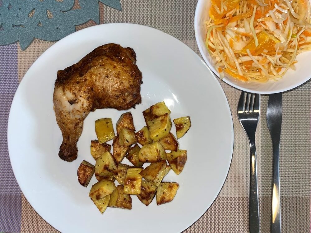 Κοτόπουλο με πατάτες στο φούρνο - διατροφική ανάλυση